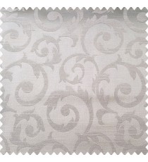Grey color traditional design texture finished surface shiny swirls pattern polyester main curtain